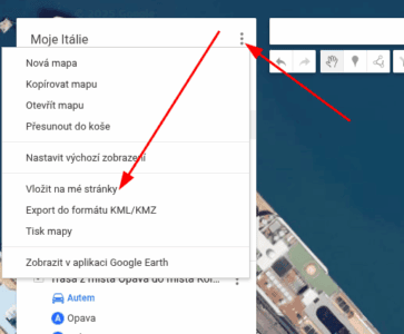Obrázek Jak si vytvořit vlastní Google mapu a vložit ji na stránky získání kodu pro vložení do stránky